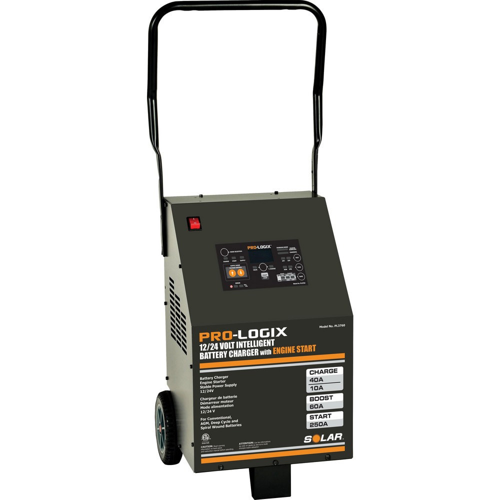 Automotive Battery Chargers & Jump Starters; Battery Charger Type: Wheel Type Charger ; Overall Width: 15 ; Overall Height: 15.75in ; Overall Depth: 23in ; Cable Gauge: 6 ; Cable Length: 72.000