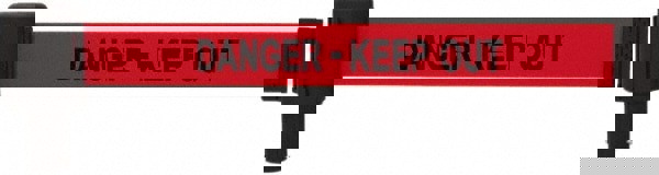 Wall-Mount Retractable Belt Barrier: Red