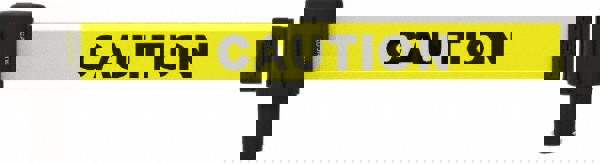 Wall-Mount Retractable Belt Barrier: Yellow