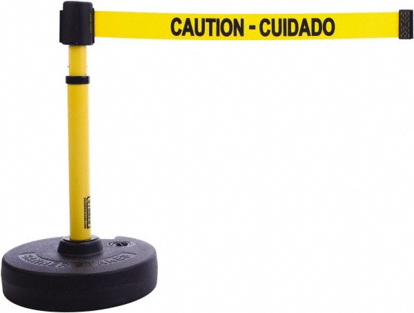 Free Standing Barrier Base, Receiver Head & Stanchion Post: 22 to 42