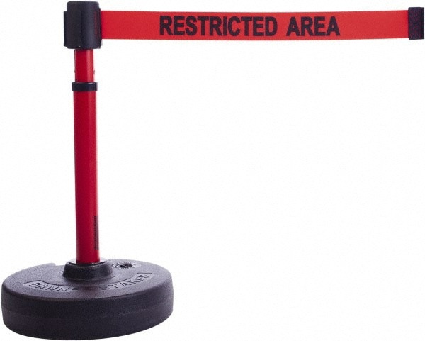 Free Standing Barrier Base, Receiver Head & Stanchion Post: 22 to 42