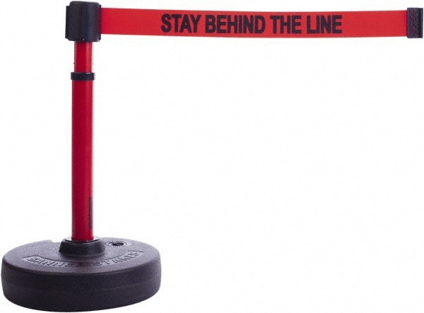 Free Standing Barrier Base, Receiver Head & Stanchion Post: 22 to 42