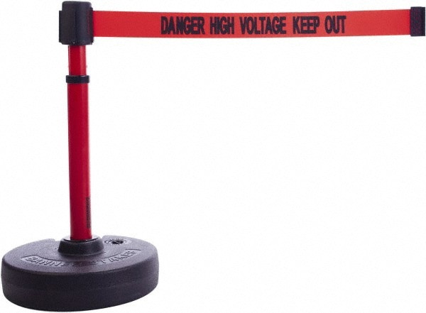 Free Standing Barrier Base, Receiver Head & Stanchion Post: 22 to 42