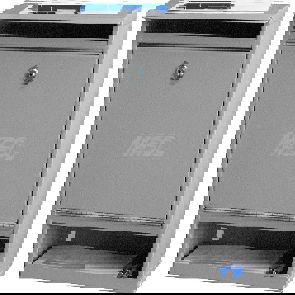 Key Control; Type: Drop-Off Box ; Number of Keys: 2 ; Color: Gray ; Width (Inch): 12-1/4 ; UNSPSC Code: 46171500