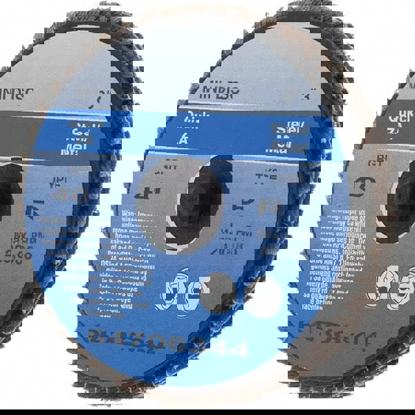 Flap Disc: 40 Grit, Zirconia Alumina, Ty