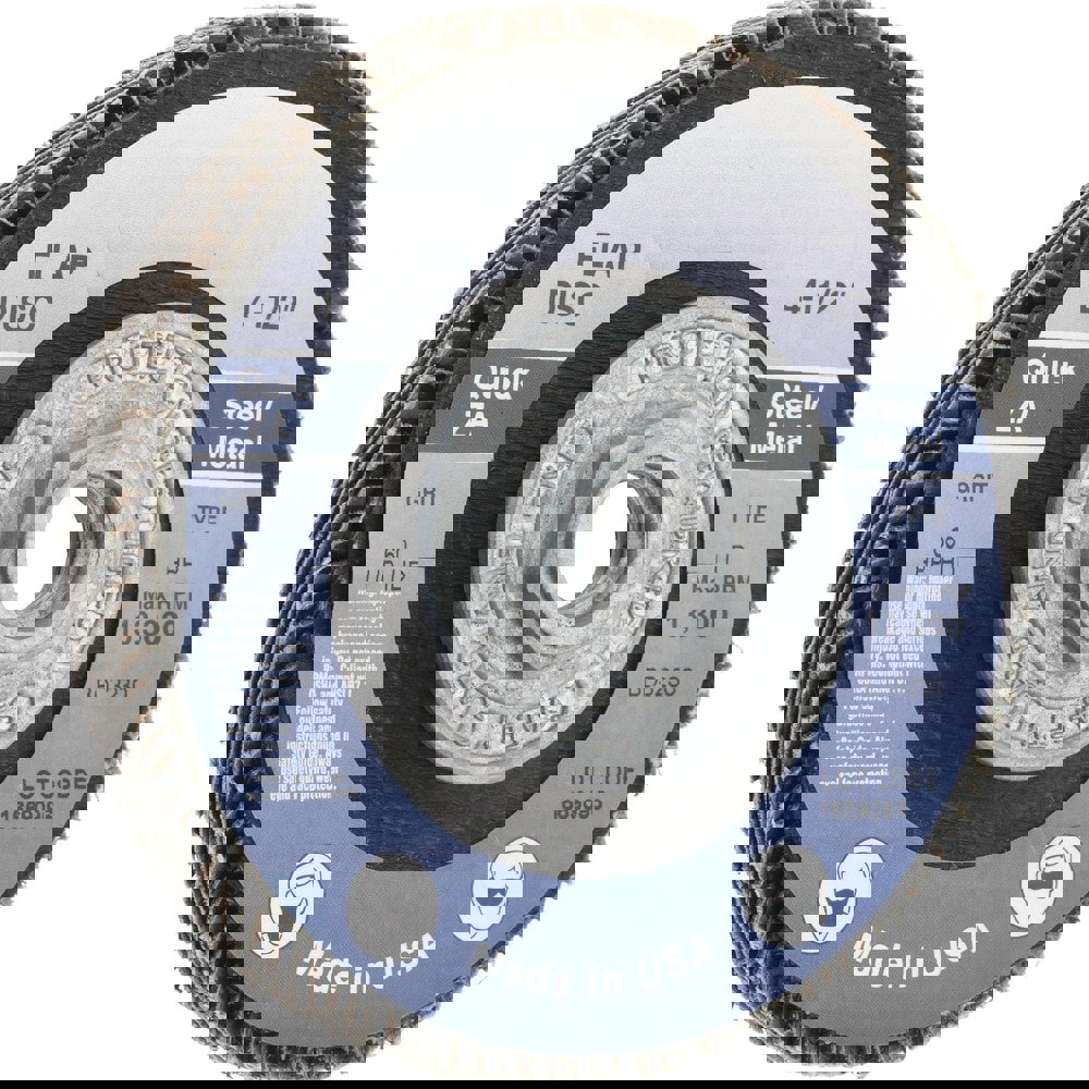 Flap Disc: 5/8-11 Hole, 60 Grit, Zirconi