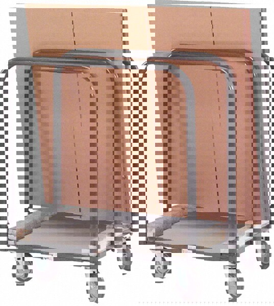 Panel Mover Truck: Carpet Covered Cold-Rolled Steel Platform, 28-1/4