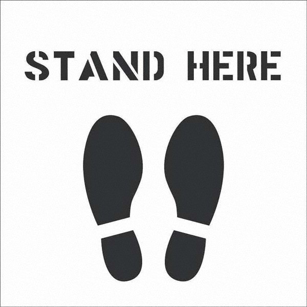 Facility Stencils; Stencil Type: Message & Graphic ; Character Height: 24in ; Overall Height: 24in