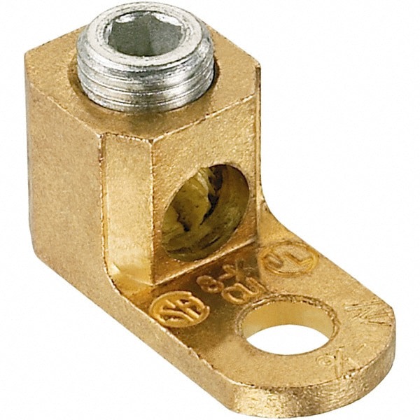Rectangle Ring Terminal: Fully Insulated, 6 AWG, Lug Connection