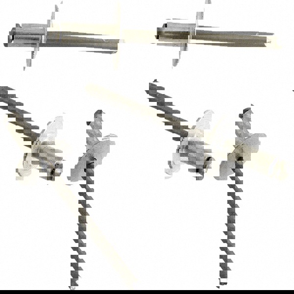 Open End Blind Rivet: Size 6, Dome Head, Aluminum Body, Steel Mandrel