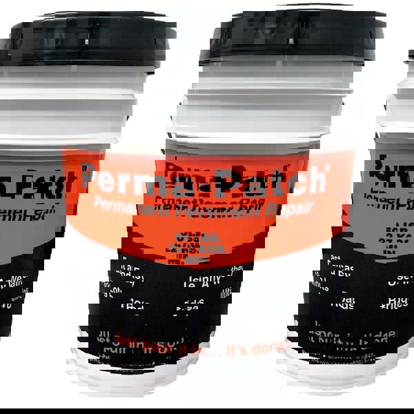 Drywall & Hard Surface Compounds; Product Type: Blacktop Repair; Pothole Patch ; Color: Black ; Container Size: 50 lb ; Container Type: Pail ; Composition: Asphalt Concrete ; VOC Content (g/L): 0 g/L