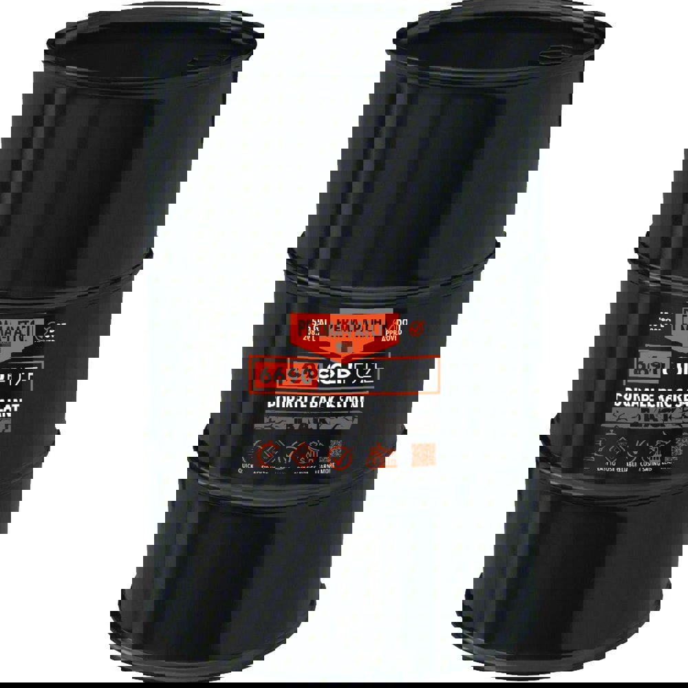 Drywall & Hard Surface Compounds; Product Type: Crack Filler ; Color: Black ; Container Size: 55 gal ; Container Type: Drum ; Application Method: Brush ; Composition: Asphaltic