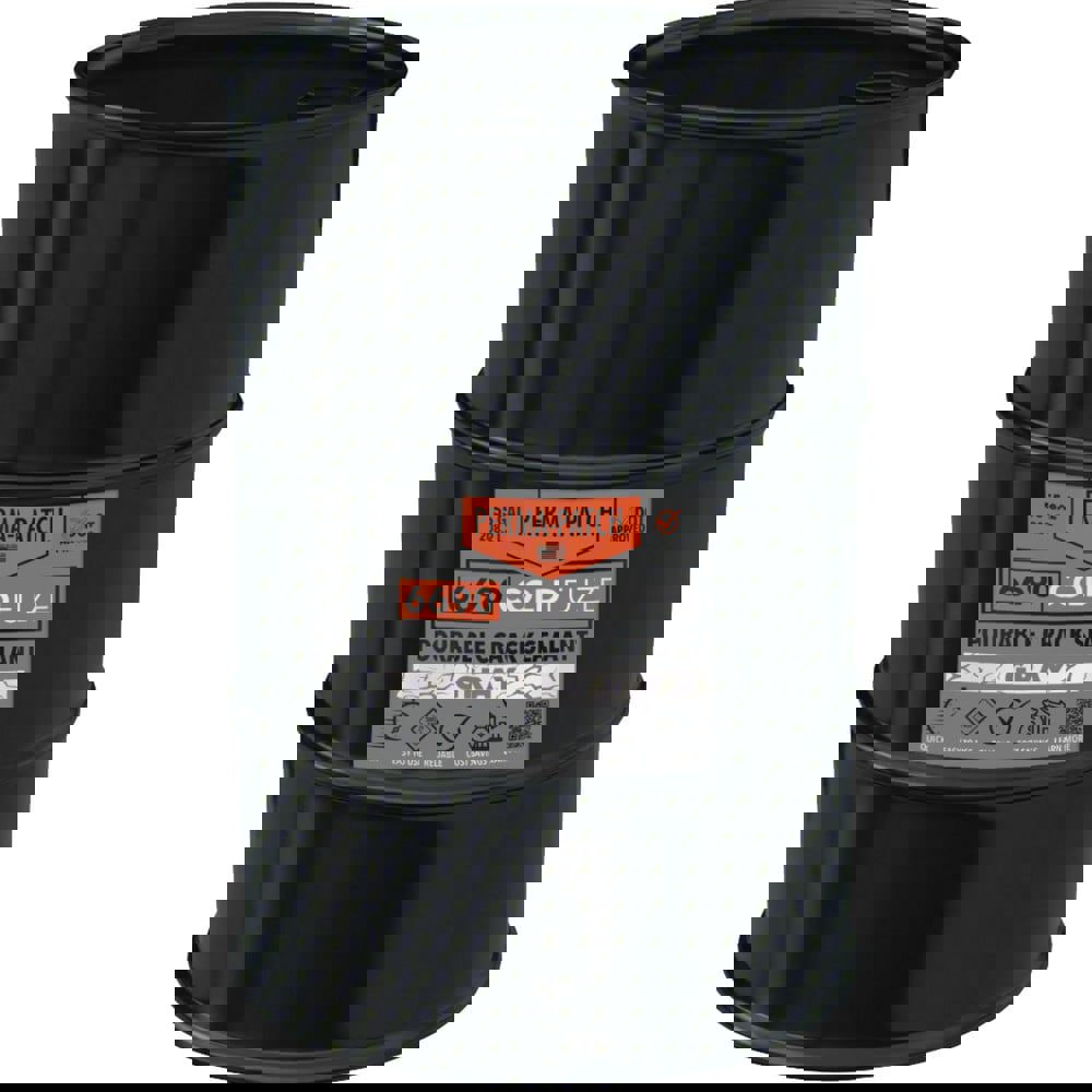 Drywall & Hard Surface Compounds; Product Type: Crack Filler ; Color: Gray ; Container Size: 55 gal ; Container Type: Drum ; Application Method: Brush ; Composition: Asphaltic