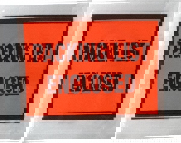 Packing Slip Envelope: Packing List Enclosed, 1,000 Pc