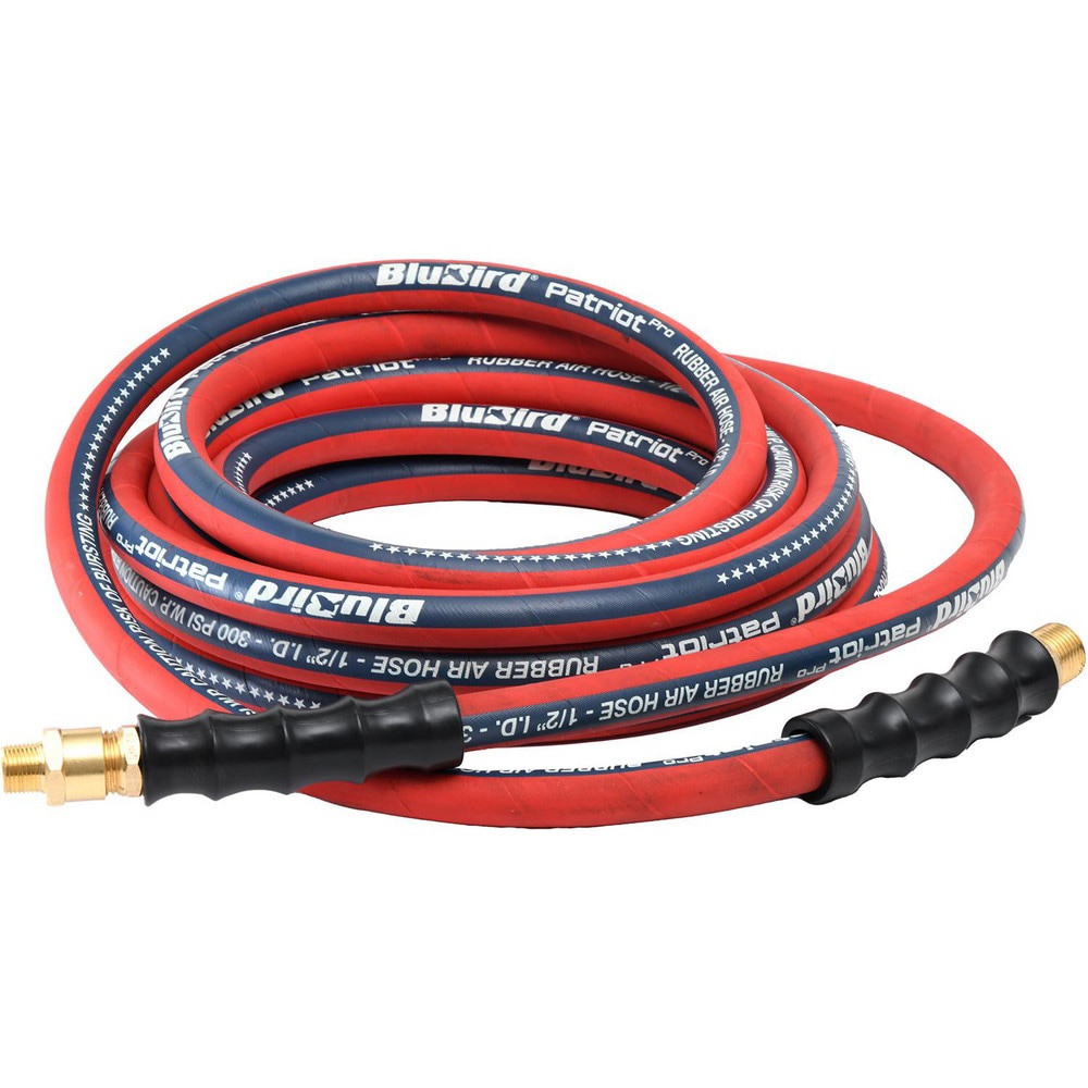 Air & Multi-Purpose Hose; Hose Type: Multipurpose Air Hose ; Length Ft. (Feet): 25 ; Type: Rubber Air Hose ; Color: Red ; Material: Rubber ; Inside Diameter (Inch): 1/2