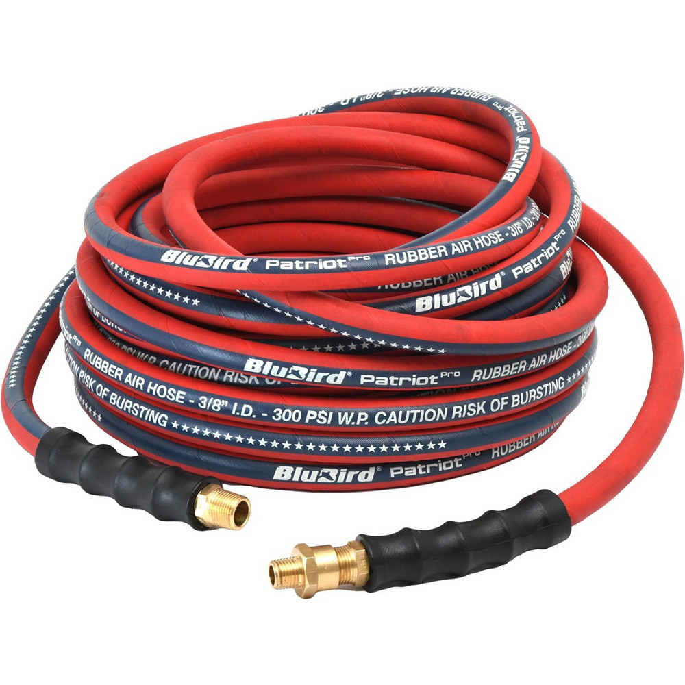 Air & Multi-Purpose Hose; Hose Type: Multipurpose Air Hose ; Length Ft. (Feet): 50 ; Type: Rubber Air Hose ; Color: Red ; Material: Rubber ; Inside Diameter (Inch): 3/8