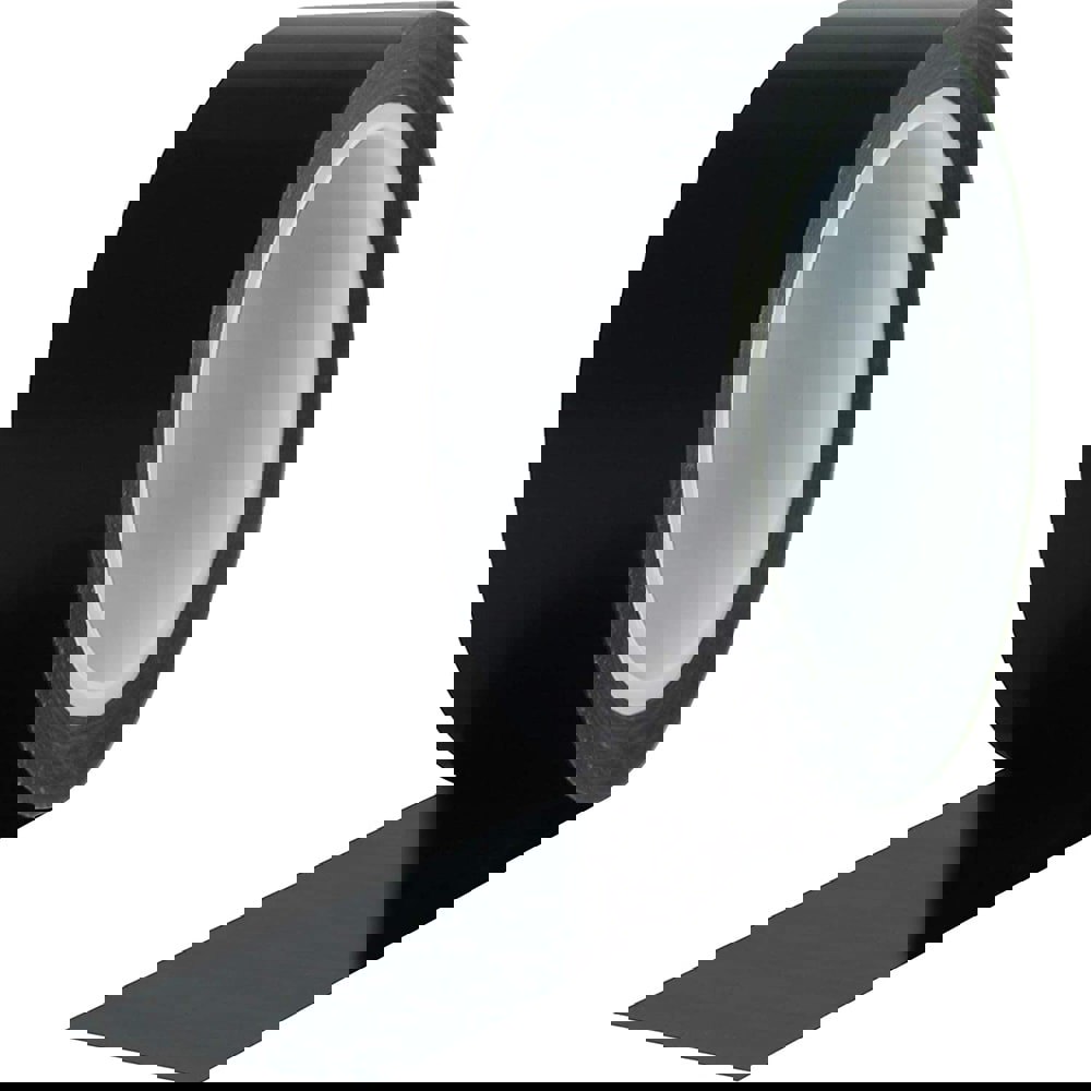 High Temperature Masking Tape: 36 yd Long, 2.5 mil Thick, Black