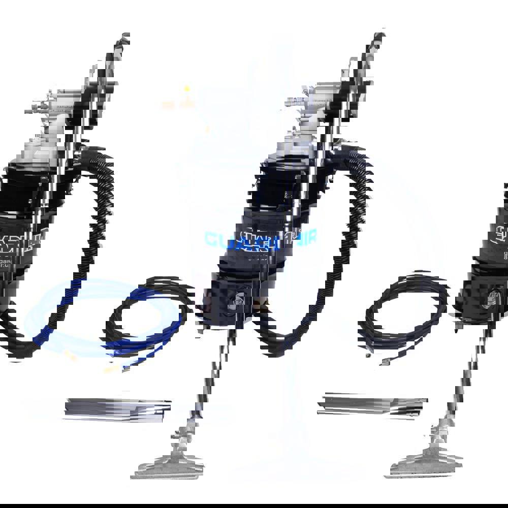 Wet/Dry Vacs; Power Source: Air ; Filtration Type: HEPA ; Collection Capacity: 20 ; Vacuum Collection Type: Bagless ; Tank Material: Steel ; Maximum Air Flow: 129