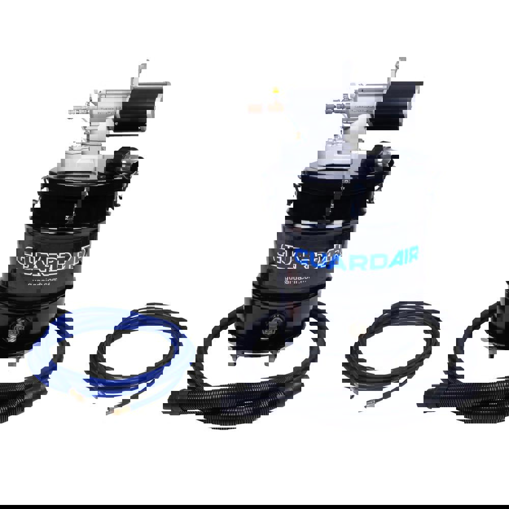 Wet/Dry Vacs; Power Source: Air ; Filtration Type: HEPA ; Collection Capacity: 20 ; Vacuum Collection Type: Bagless ; Tank Material: Steel ; Maximum Air Flow: 129