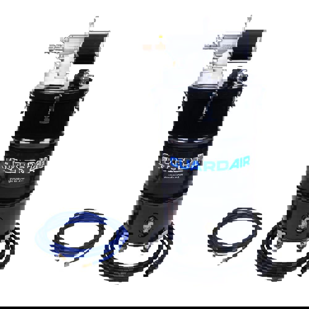 Wet/Dry Vacs; Power Source: Air ; Filtration Type: HEPA ; Collection Capacity: 30 ; Vacuum Collection Type: Bagless ; Tank Material: Steel ; Maximum Air Flow: 149