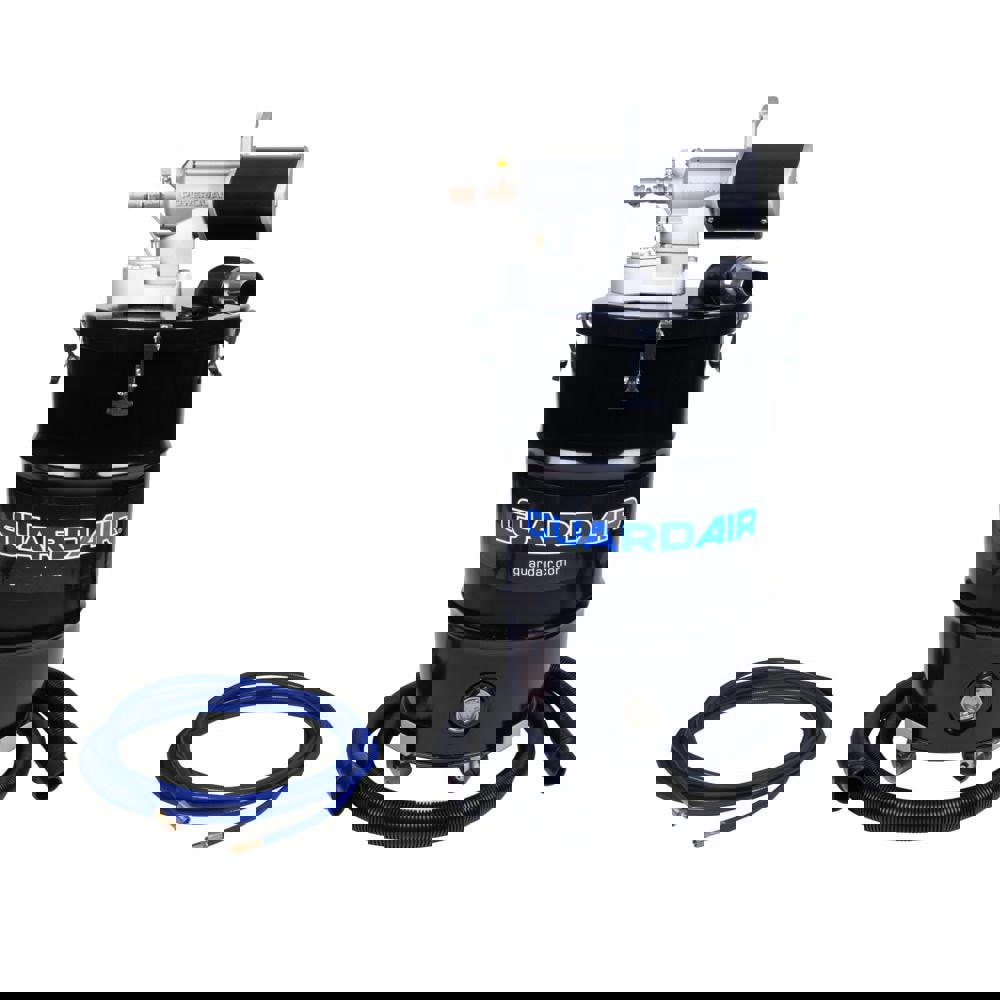 Wet/Dry Vacs; Power Source: Air ; Filtration Type: HEPA ; Collection Capacity: 30 ; Vacuum Collection Type: Bagless ; Tank Material: Steel ; Maximum Air Flow: 149