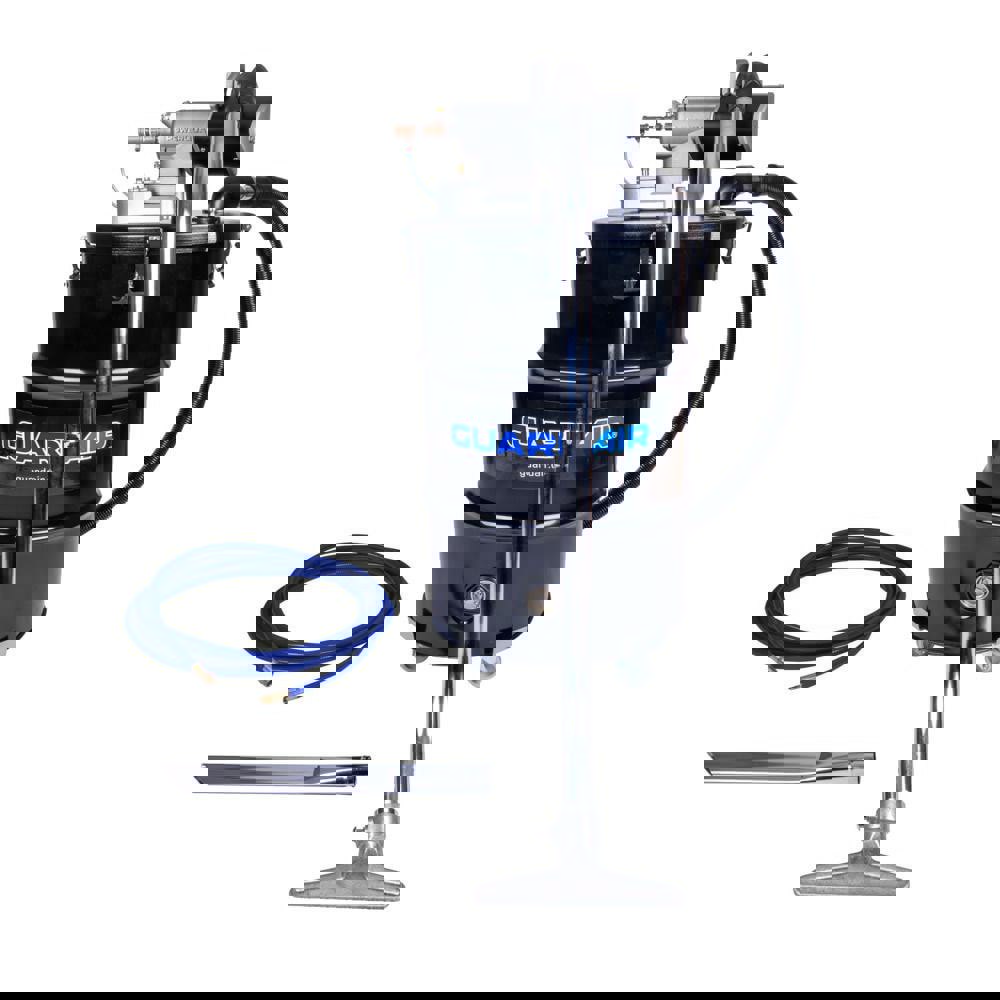 Wet/Dry Vacs; Power Source: Air ; Filtration Type: HEPA ; Collection Capacity: 55 ; Vacuum Collection Type: Bagless ; Tank Material: Steel ; Maximum Air Flow: 149