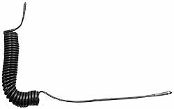 Coiled & Self Storing Hose: 15' Long, Male Swivel x Male Swivel