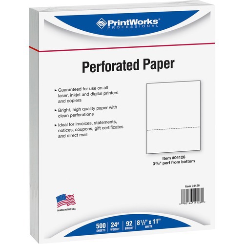 PAPER;3 PERFS;24LB;WH