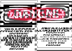 Chemical & Hazardous Material Sign: Rectangle, 