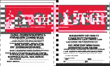 Hazardous Material Label: 3