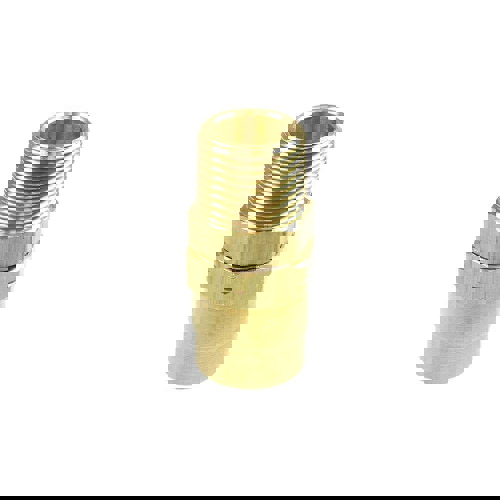 1/2 NPT, Brass Reusable Hose Male Rigid