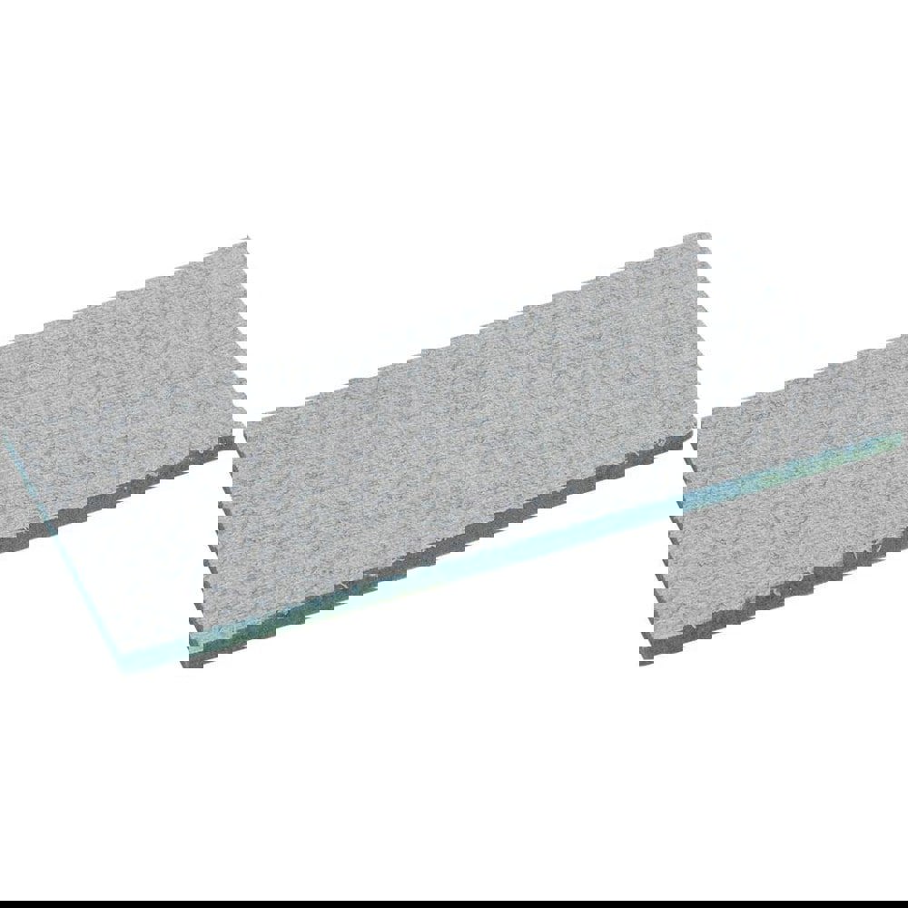 Wet Mop Pad: Hook & Loop, White & Blue Mop, Microfiber & Foam