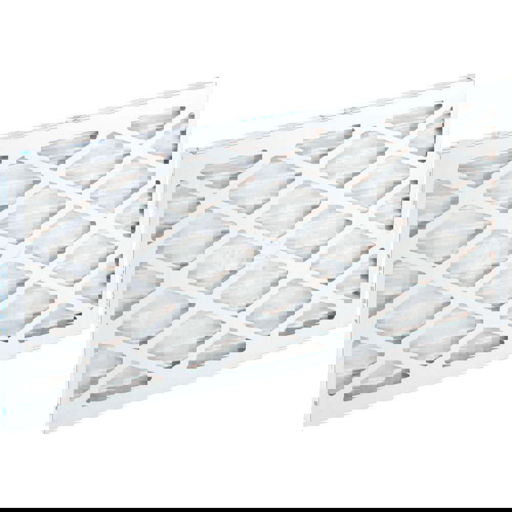 Pleated Air Filter: Wire-Backed Pleated, MERV 8, Synthetic, 35% Efficient, 12