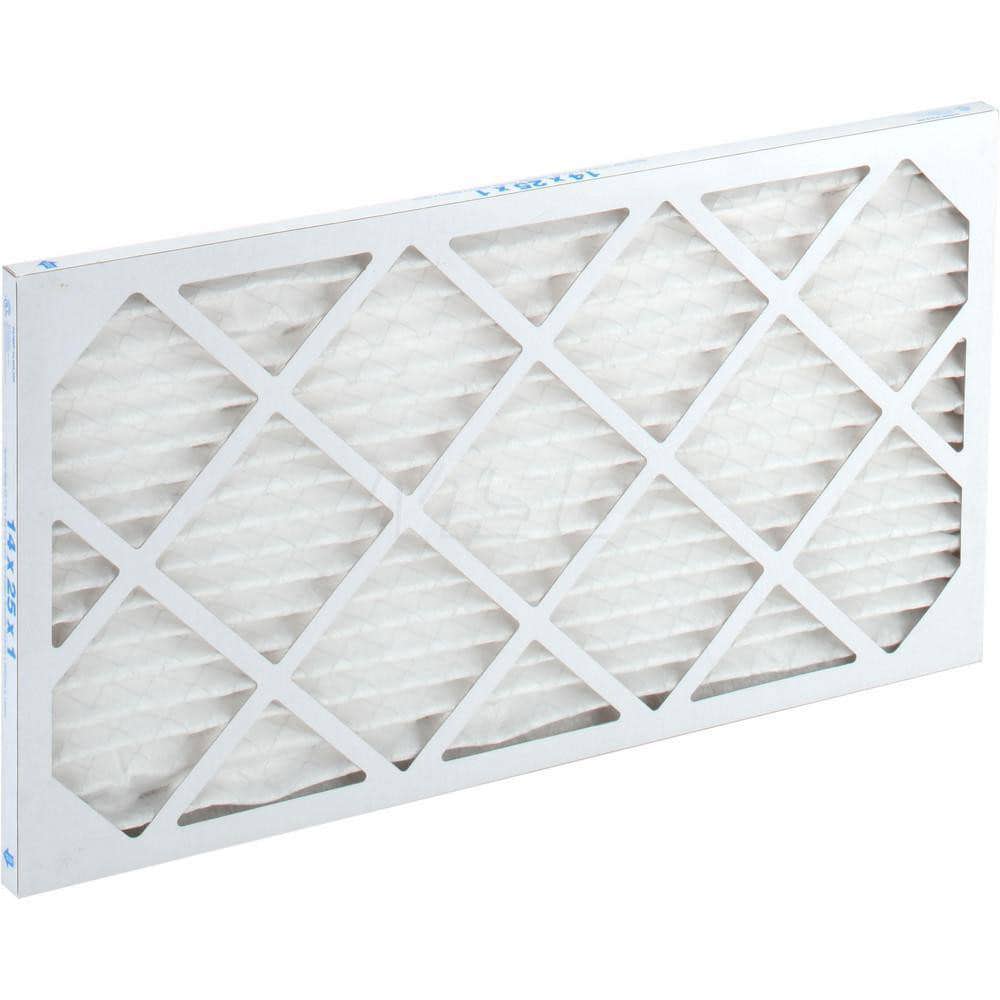 Pleated Air Filter: Wire-Backed Pleated, MERV 10, Synthetic, 55% Efficient, 14