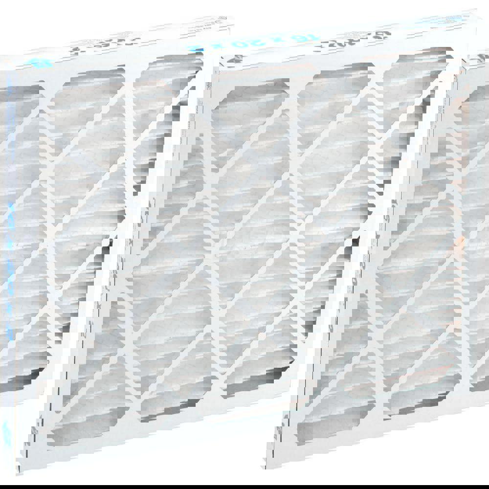 Pleated Air Filter: Wire-Backed Pleated, MERV 10, Synthetic, 55% Efficient, 16