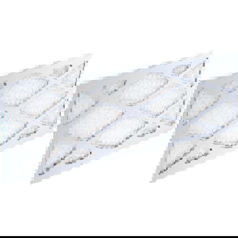 Pleated Air Filter: Wire-Backed Pleated, MERV 8, Synthetic, 35% Efficient, 10