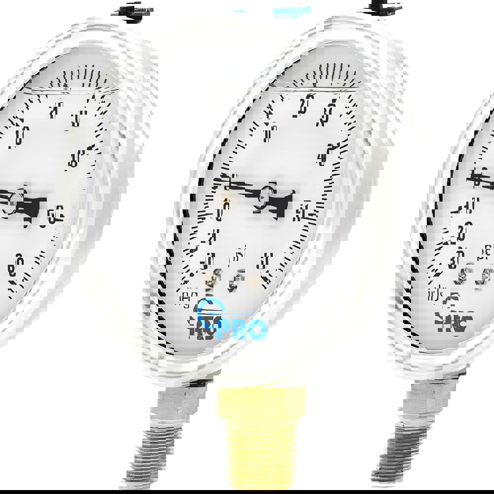 Pressure Gauges; Gauge Type: Pressure Single Scale ; Scale Type: Single ; Accuracy (%): 3-2-3% ; Dial Type: Analog ; Thread Type: NPT ; Bourdon Tube Material: Stainless Steel