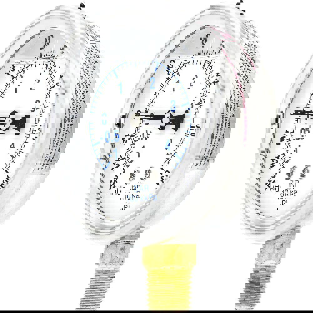 Pressure Gauges; Gauge Type: Industrial Pressure Gauges ; Scale Type: Dual ; Accuracy (%): 2-1-2% ; Dial Type: Analog ; Thread Type: 1/4