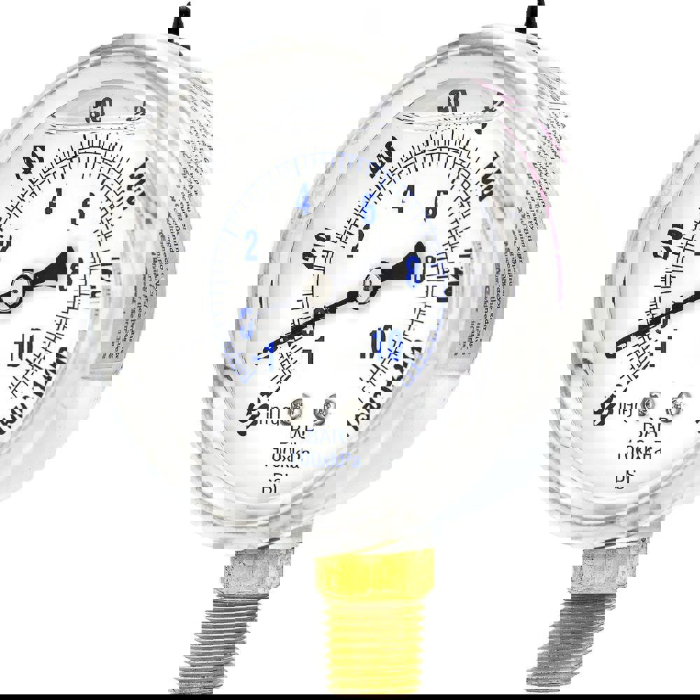 Pressure Gauges; Gauge Type: Industrial Pressure Gauges ; Scale Type: Dual ; Accuracy (%): 2-1-2% ; Dial Type: Analog ; Thread Type: 1/4