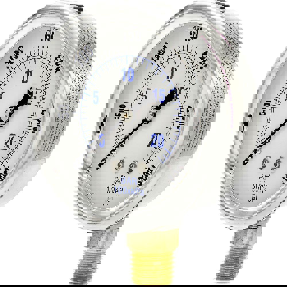 Pressure Gauges; Gauge Type: Industrial Pressure Gauges ; Scale Type: Dual ; Accuracy (%): 2-1-2% ; Dial Type: Analog ; Thread Type: 1/4