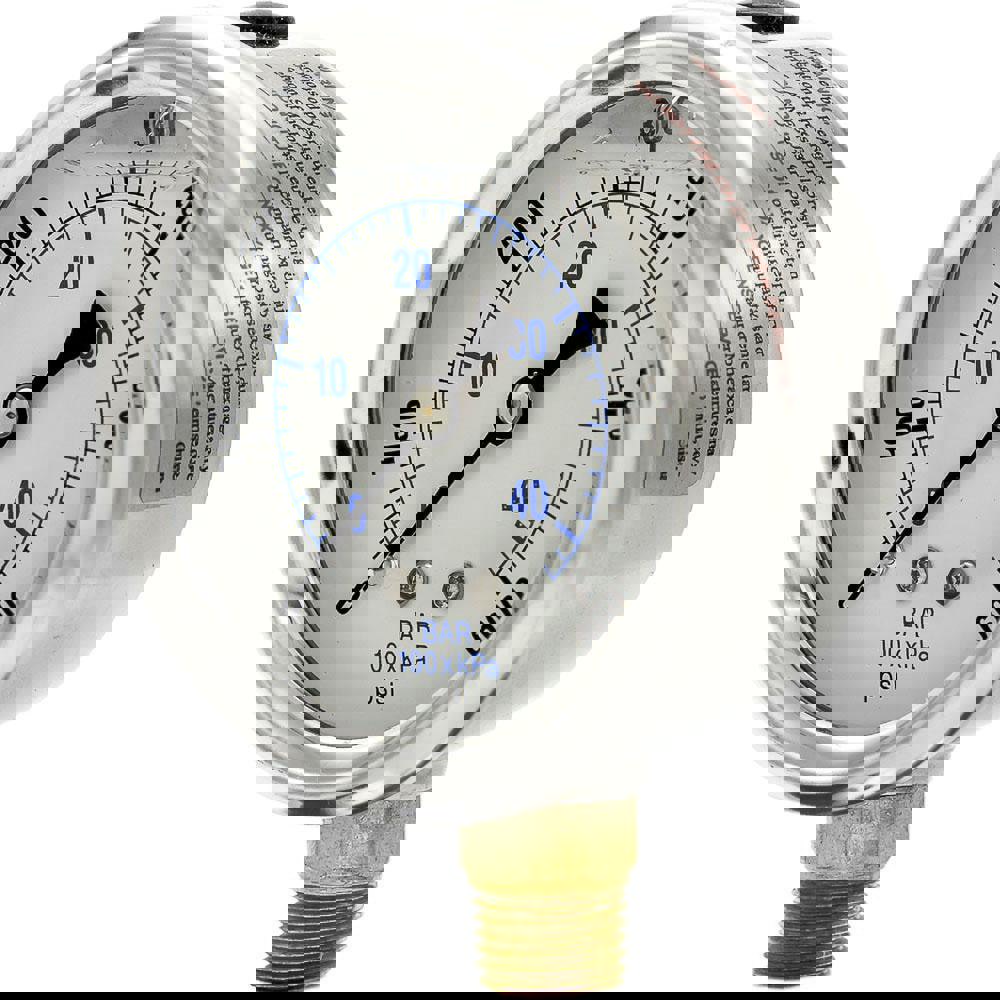 Pressure Gauges; Gauge Type: Industrial Pressure Gauges ; Scale Type: Dual ; Accuracy (%): 2-1-2% ; Dial Type: Analog ; Thread Type: 1/4