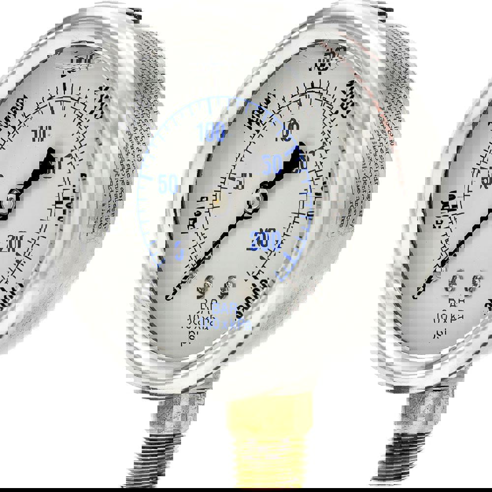 Pressure Gauges; Gauge Type: Industrial Pressure Gauges ; Scale Type: Dual ; Accuracy (%): 2-1-2% ; Dial Type: Analog ; Thread Type: 1/4