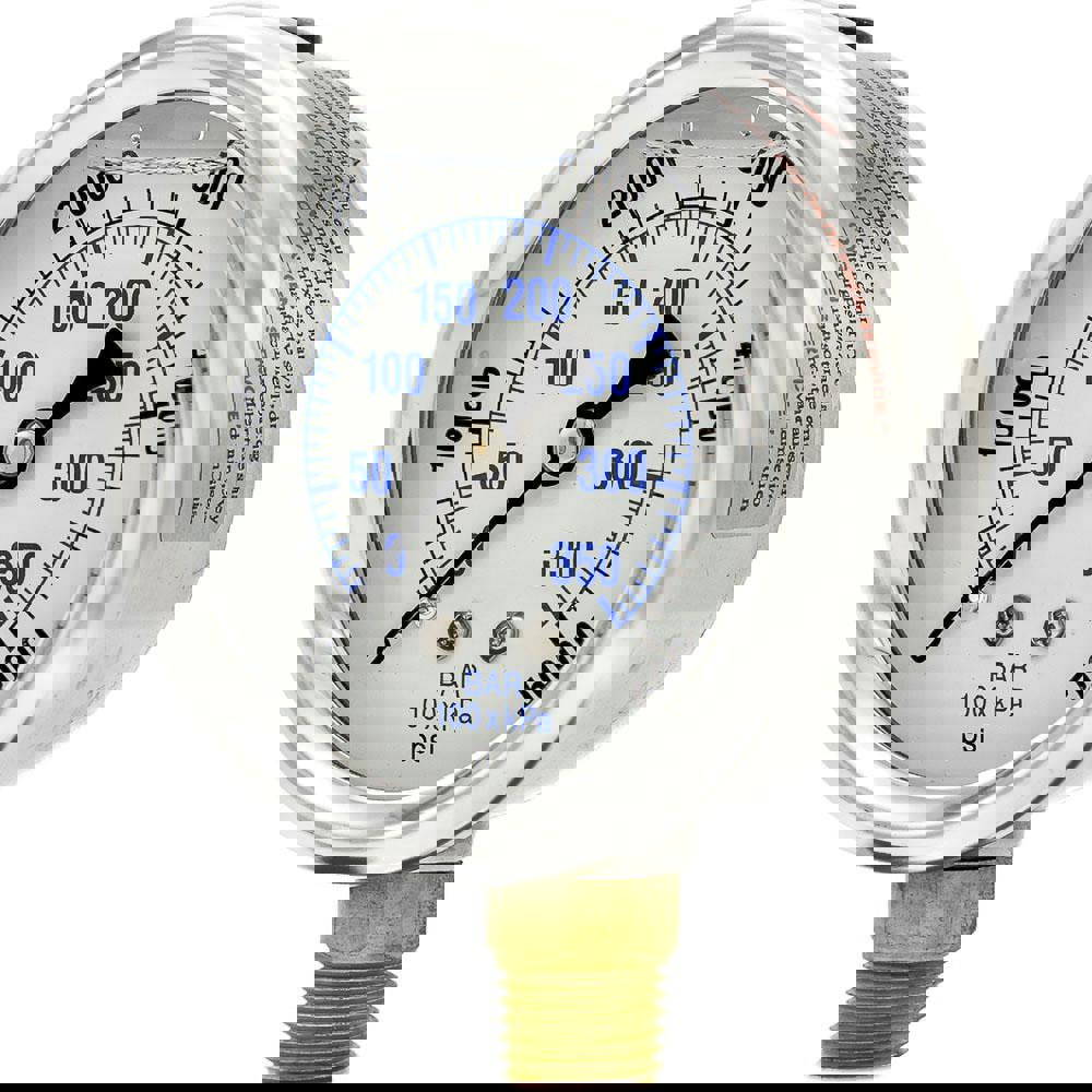 Pressure Gauges; Gauge Type: Industrial Pressure Gauges ; Scale Type: Dual ; Accuracy (%): 2-1-2% ; Dial Type: Analog ; Thread Type: 1/4