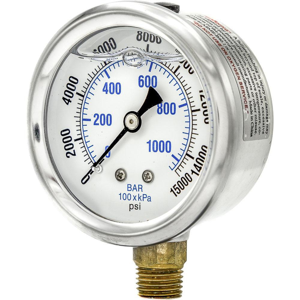 Pressure Gauges; Gauge Type: Industrial Pressure Gauges ; Scale Type: Dual ; Accuracy (%): 2-1-2% ; Dial Type: Analog ; Thread Type: 1/4