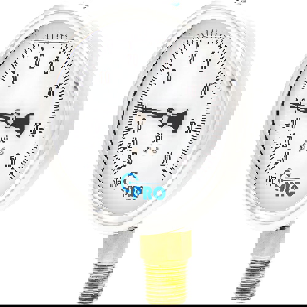 Pressure Gauges; Gauge Type: Pressure Single Scale ; Scale Type: Single ; Accuracy (%): 3-2-3% ; Dial Type: Analog ; Thread Type: NPT ; Bourdon Tube Material: Stainless Steel