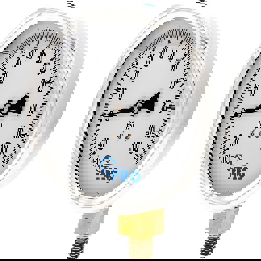 Pressure Gauges; Gauge Type: Pressure Single Scale ; Scale Type: Single ; Accuracy (%): 3-2-3% ; Dial Type: Analog ; Thread Type: NPT ; Bourdon Tube Material: Stainless Steel