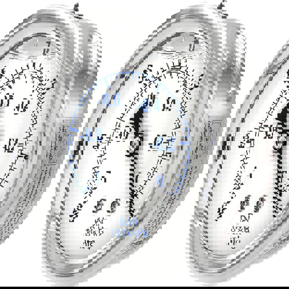 Pressure Gauges; Gauge Type: Industrial Pressure Gauges ; Scale Type: Dual ; Accuracy (%): 2-1-2% ; Dial Type: Analog ; Thread Type: 1/4