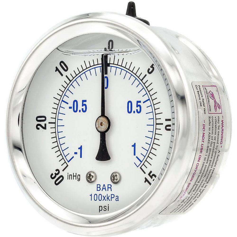 Pressure Gauges; Gauge Type: Industrial Pressure Gauges ; Scale Type: Dual ; Accuracy (%): 2-1-2% ; Dial Type: Analog ; Thread Type: 1/4