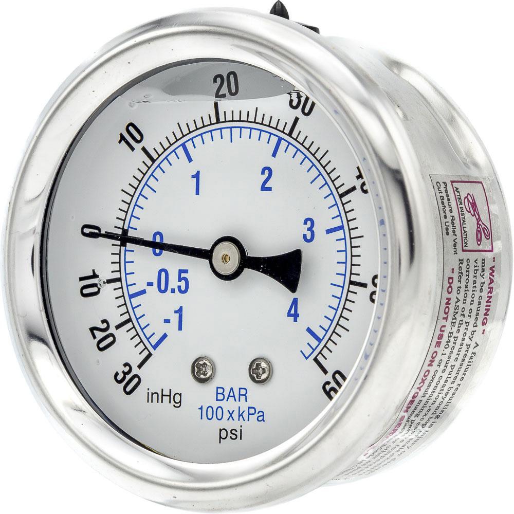 Pressure Gauges; Gauge Type: Industrial Pressure Gauges ; Scale Type: Dual ; Accuracy (%): 2-1-2% ; Dial Type: Analog ; Thread Type: 1/4