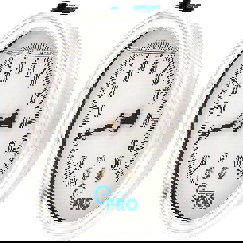 Pressure Gauges; Gauge Type: Pressure Single Scale ; Scale Type: Single ; Accuracy (%): 3-2-3% ; Dial Type: Analog ; Thread Type: NPT ; Bourdon Tube Material: Stainless Steel